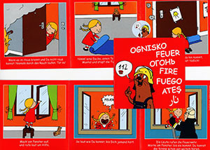 Was mache ich, wenn im Treppenraum und Flur giftiger Rauch ist